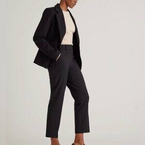 Quince Black Italian Wool Slim Leg
Ankle Pants Size 12